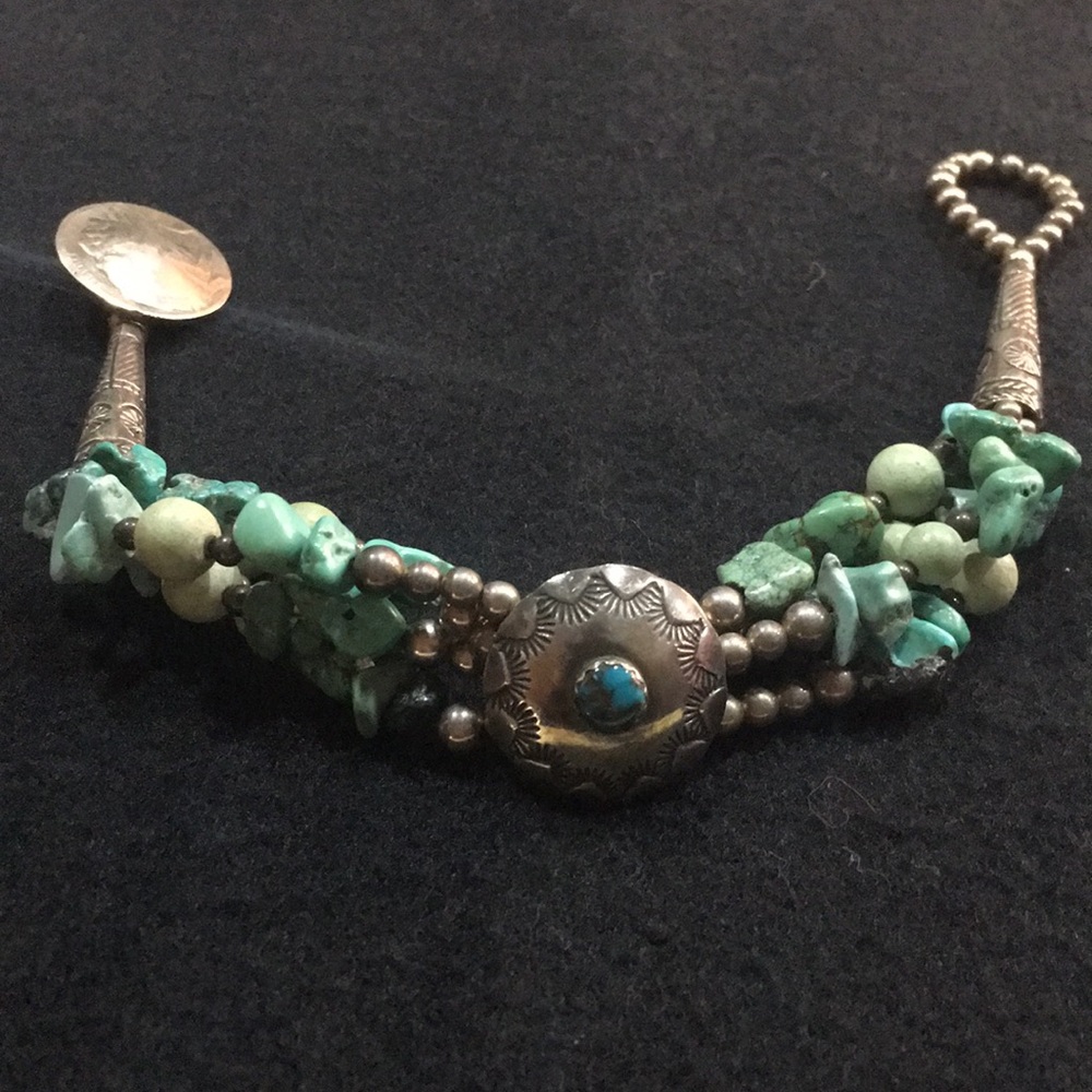 Turquoise and Silver Bracelet